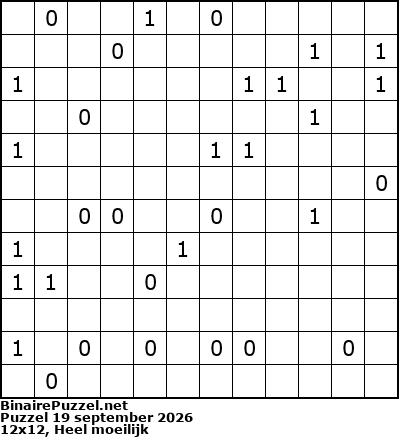 Binaire Puzzel