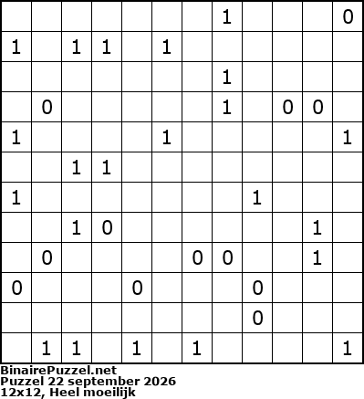 Binaire Puzzel