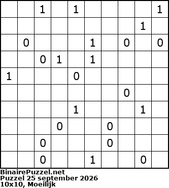 Binaire Puzzel