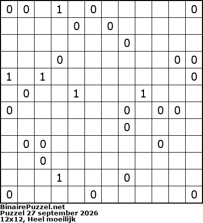 Binaire Puzzel