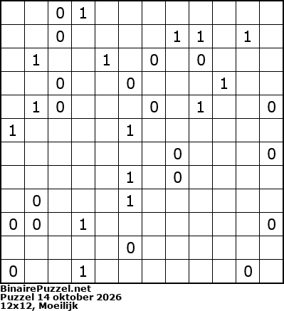 Binaire Puzzel