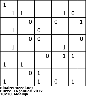 Binaire Puzzel