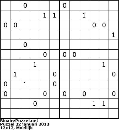 Binaire Puzzel