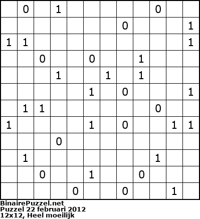 Binaire Puzzel