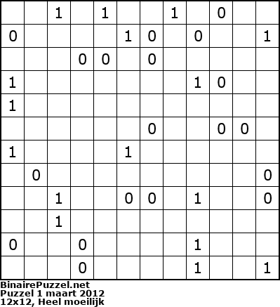 Binaire Puzzel