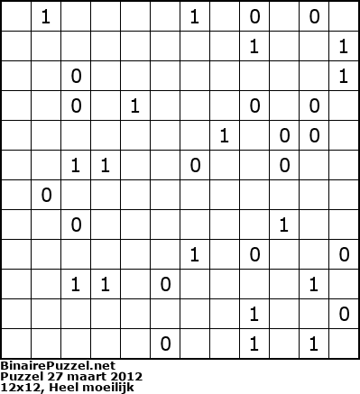 Binaire Puzzel