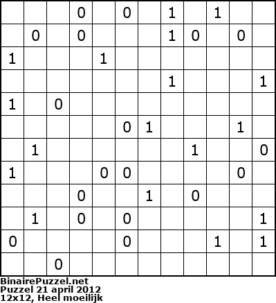 Binaire Puzzel