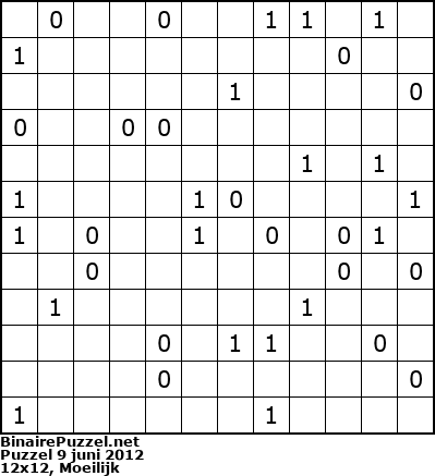Binaire Puzzel