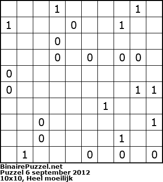 Binaire Puzzel