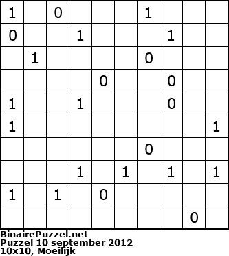 Binaire Puzzel
