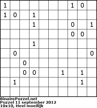 Binaire Puzzel