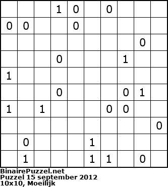 Binaire Puzzel