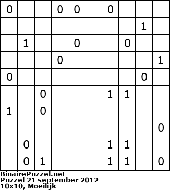 Binaire Puzzel
