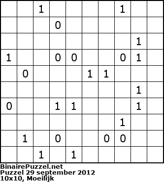 Binaire Puzzel