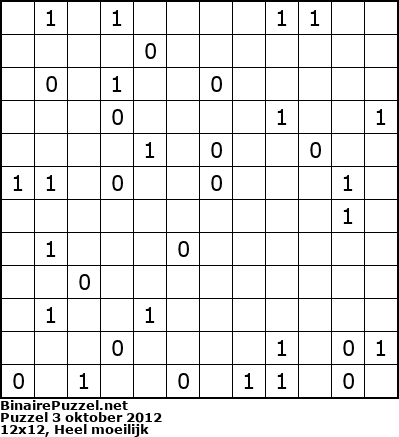 Binaire Puzzel