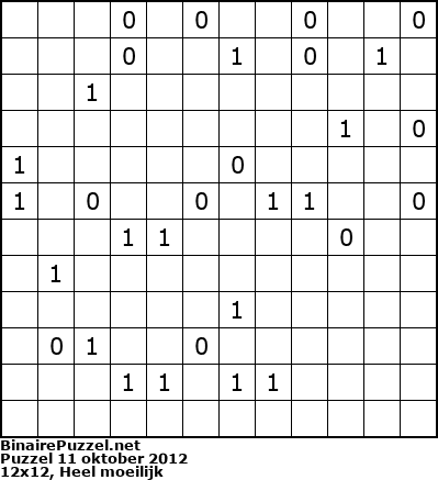 Binaire Puzzel