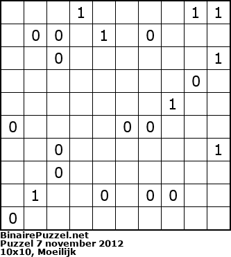 Binaire Puzzel
