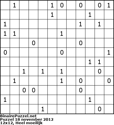 Binaire Puzzel