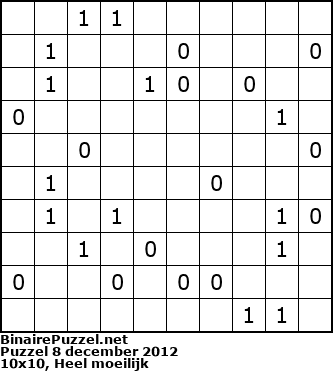 Binaire Puzzel