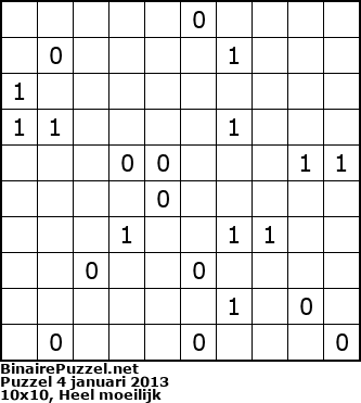 Binaire Puzzel