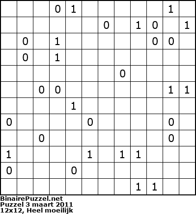 Binaire Puzzel