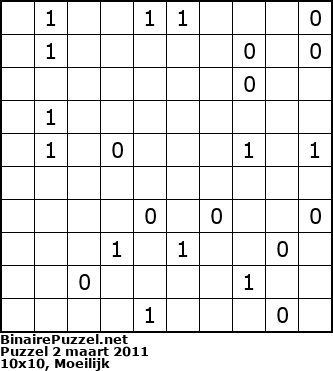 Binaire Puzzel