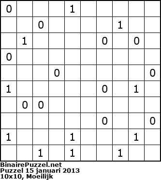 Binaire Puzzel