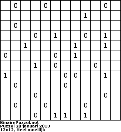 Binaire Puzzel