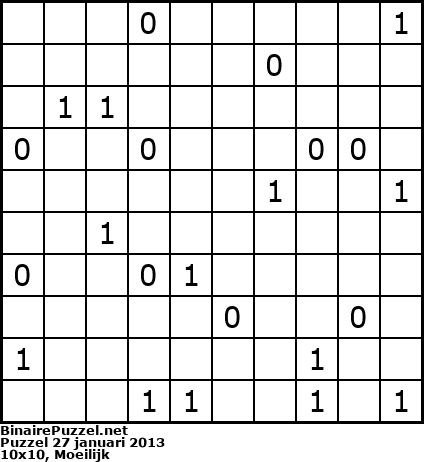 Binaire Puzzel