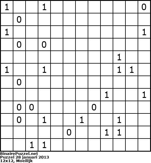 Binaire Puzzel