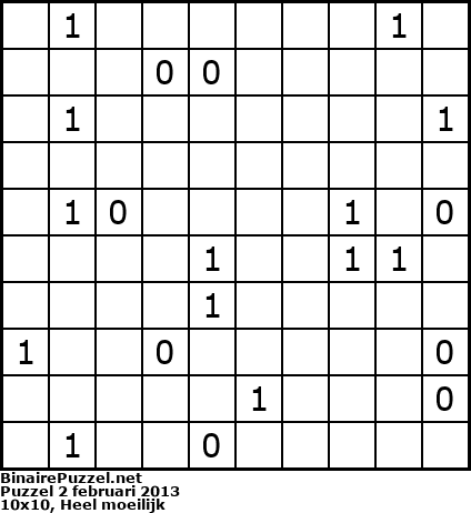 Binaire Puzzel