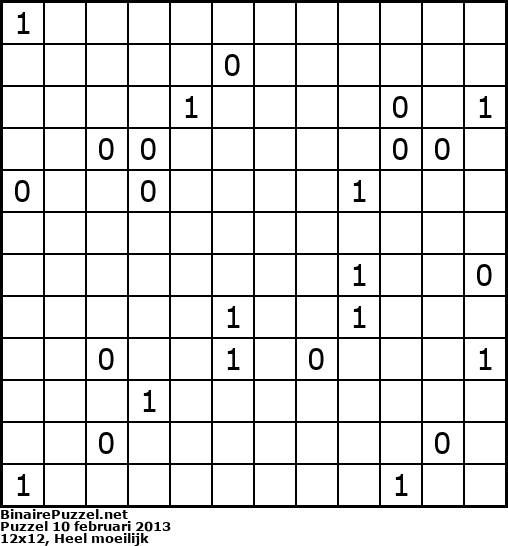 Binaire Puzzel