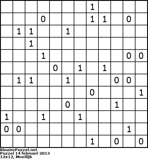 Binaire Puzzel