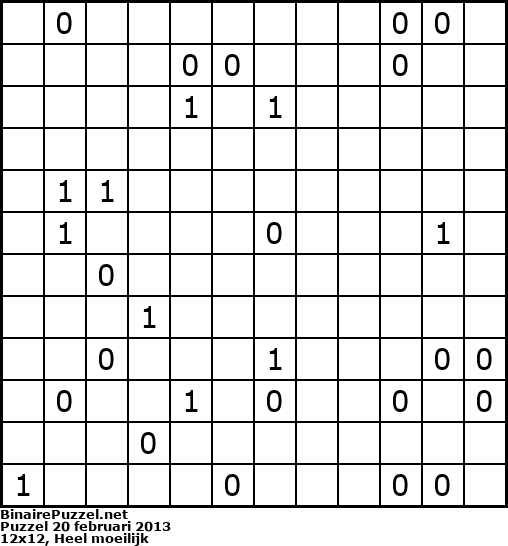Binaire Puzzel