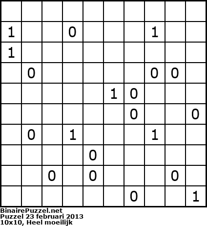Binaire Puzzel