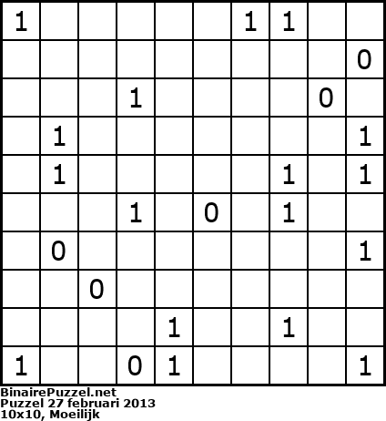 Binaire Puzzel