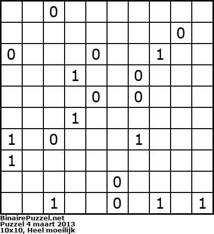 Binaire Puzzel