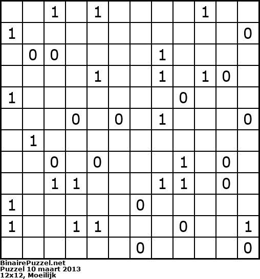 Binaire Puzzel