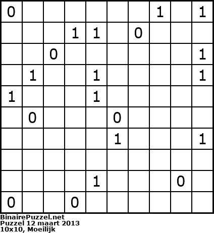 Binaire Puzzel