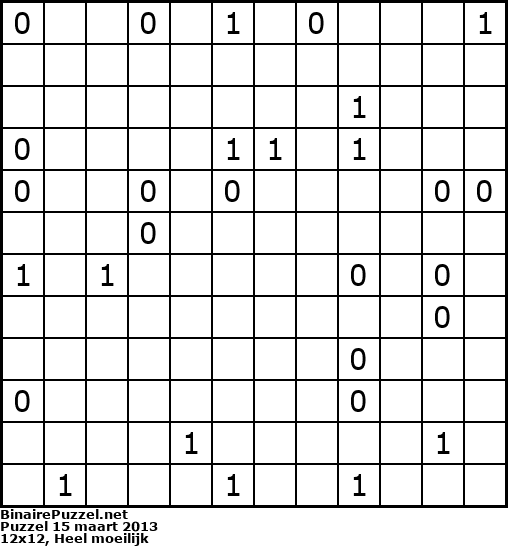 Binaire Puzzel