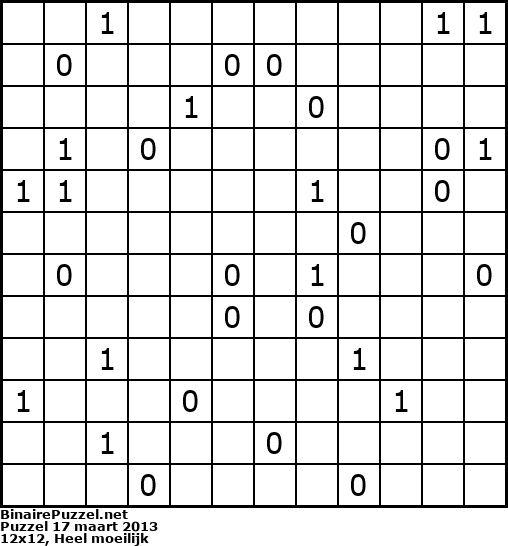 Binaire Puzzel