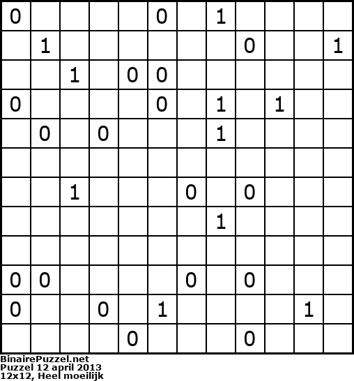 Binaire Puzzel