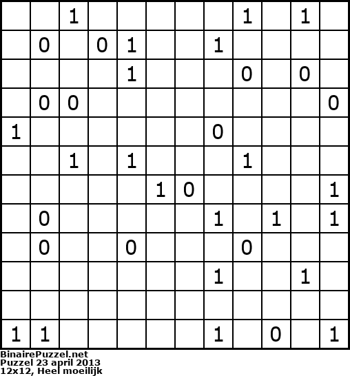 Binaire Puzzel