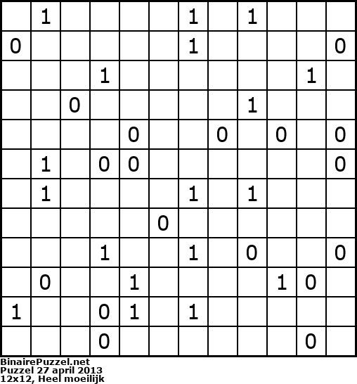 Binaire Puzzel