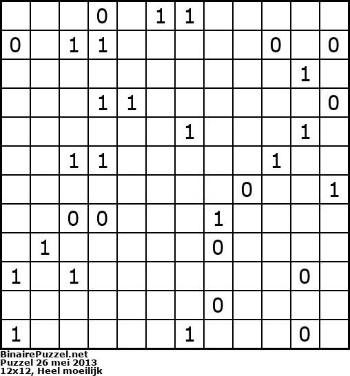 Binaire Puzzel