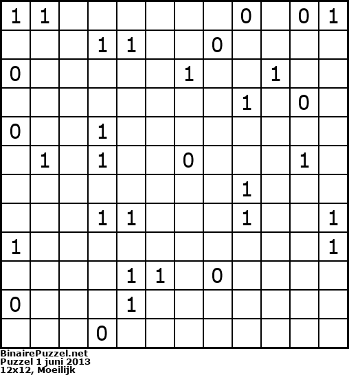 Binaire Puzzel