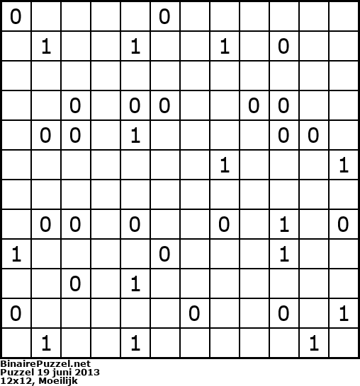 Binaire Puzzel