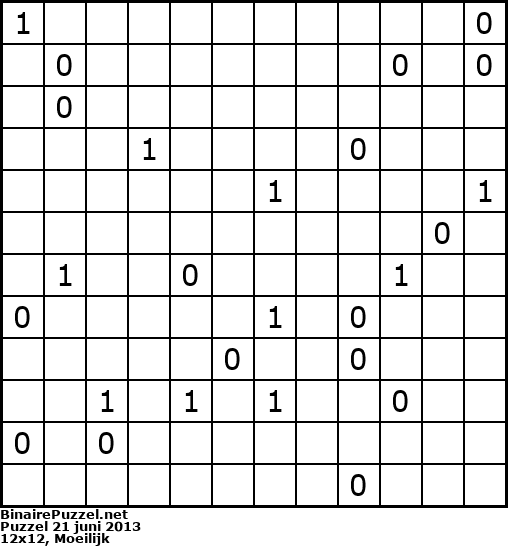 Binaire Puzzel