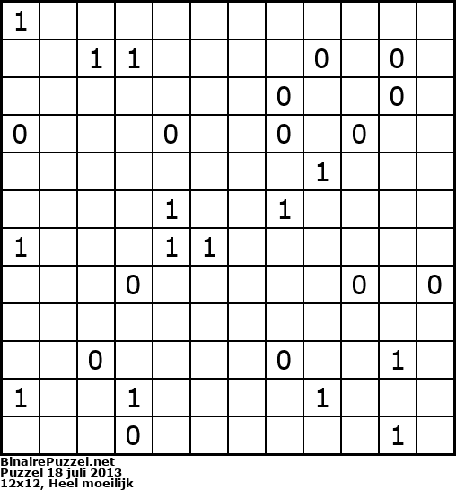 Binaire Puzzel