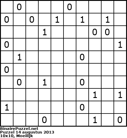 Binaire Puzzel